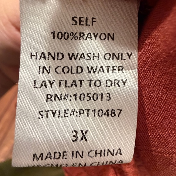 Embroidered Rust Top - Picture 5 of 5